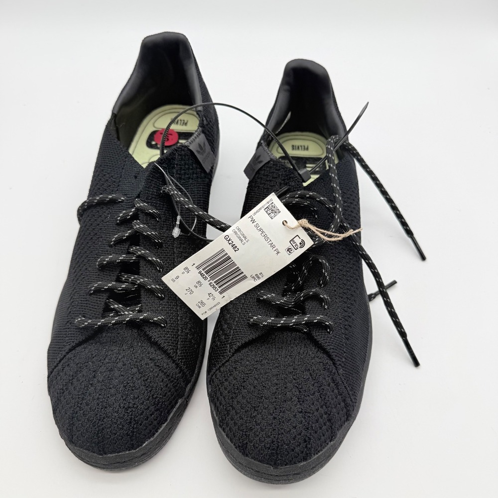 Adidas Pharrell Williams Superstar PK Men 9 Black New Humanrace GX2482 Primeknit